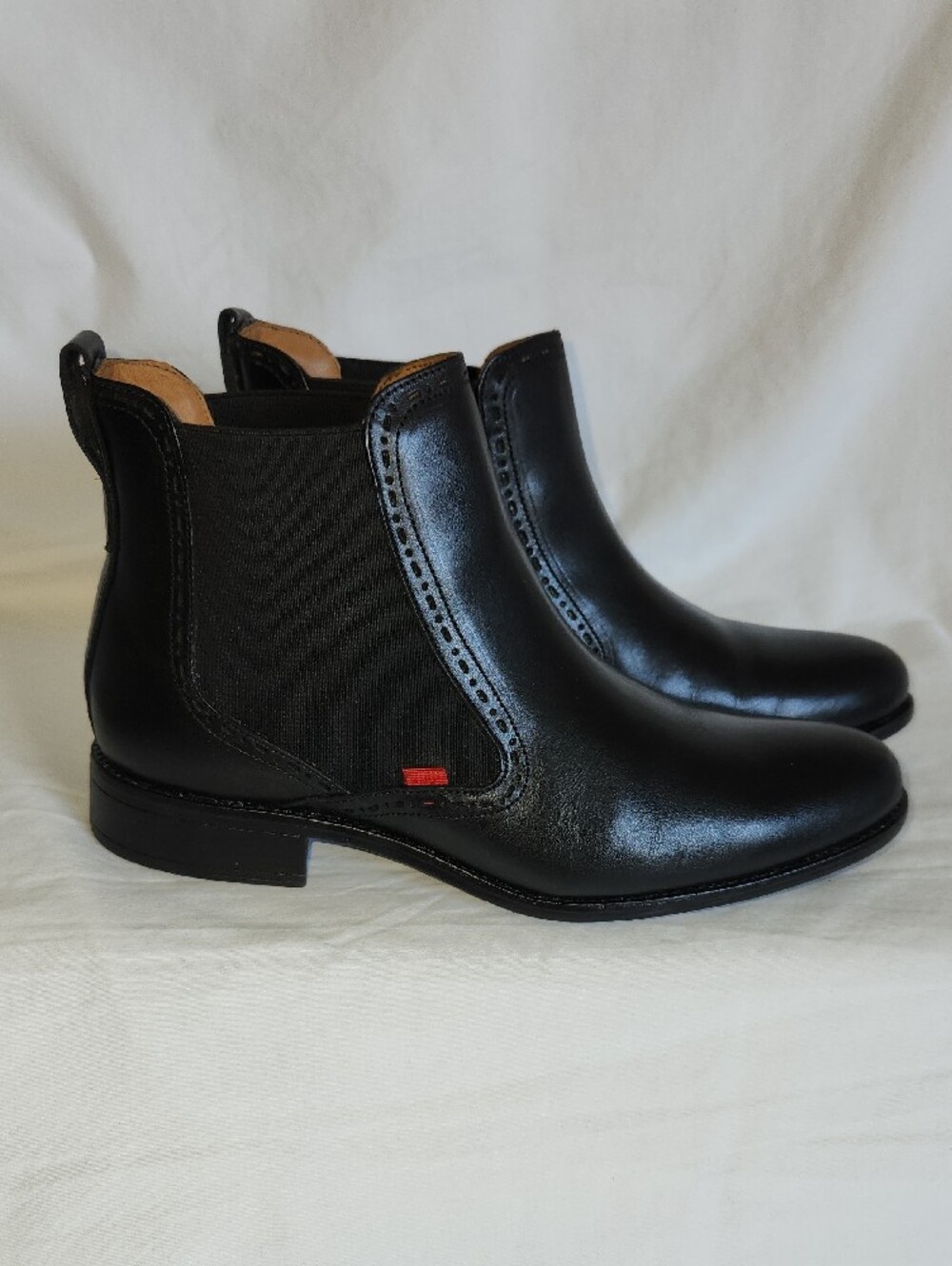 Marc Joseph Sands Street Leather Slip On Ankle Boots Black Brushed Napa Womens 7 - Picture 4 of 13